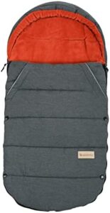 Altabebe AL2281P-79 - Saco de Invierno para Cochecito de bebé, Color Gris Oscuro y Rojo