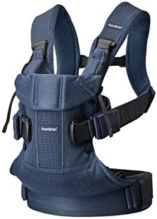 BabyBjörn Mochila Porta Bebé One Air, Malla 3D, Azul marino