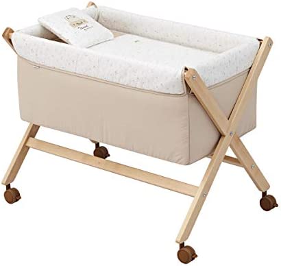 Cambrass-minicuna bebé con Patas Cruzadas y Ruedas con Frenos-Cuna moisés  para los Primeros Meses del bebé-fácil de Transportar - Mini Windsord