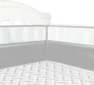 Chichoneras Cuna Protector Cuna Chichonera Cunas para Bebes Cuna de Bebé de Malla Transpirable Bebé Malla Mejorada para Espesar