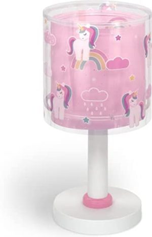 Dalber Lámpara de mesa o mesita infantil Unicornios Animales Unicorns, lámparas infantiles