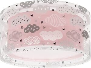 Dalber Lámpara plafón de techo infantil Clouds Nube Rosa, plafones infantiles