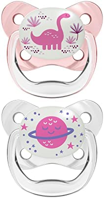 Dr. Brown's Chupete Nocturno de silicona Prevent T2 6-18 Meses Rosa 2 Uds