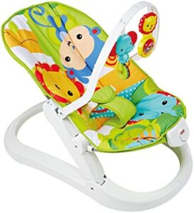 Fisher-Price Hamaca plegable animalitos de la selva, hamaca para bebé (Mattel CMR20) , color/modelo surtido