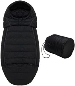 Gnome Maxi 200 | Saco Polar para Silla de paseo Universal | Saco para carrito Bebe Invierno Impermeable | Doolittle Black Edition | Invierno 200 g