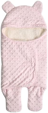 Happy Cherry Bebés Swaddle Arrullo Grueso de Manta Envolvente Bolsa de Dormir de Piernas Separadas 0-3 Meses para Otoño Invierno