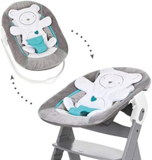 Hauck Alpha 2 en 1 Hamaca Trona, Compatible con Tronas Hauck Alpha Plus y Beta Plus, Hamaca para bebés desde el nacimiento hasta 9 kg, con Reductor de Asiento, Función de Balanceo