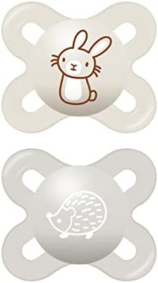 Instrucciones en lengua extranjera - Mam Start Nanò - Chupete de silicona Skinsoft con funda para chupete, 0 – 2 meses, neutro