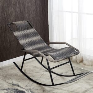 LOWLIU sillones Dormitorio Silla de Estar sillón sillón sillón Mecedora Mecedora de Mimbre plástico ratán salón sillón Sala de Estar sillas casa mobiliario Sillon Lactancia Mecedora (Color : F)