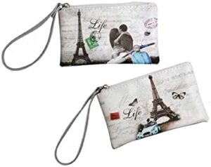 Lote de 24 Portatodo Retro "Paris" - Detalles Originales Baratos Bodas - Porta todo, carteras, monederos para Detalles, Regalos y Recuerdos de Bodas, Bautizos, Comuniones, 1ª Comunión