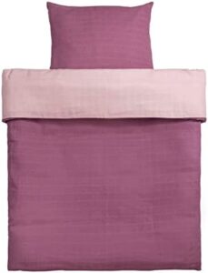 MAKIAN - Funda Nordica Minicuna 80x80 cm y Funda Almohada 35x40 cm - Ropa de Cama Reversible para Colecho y Moisés - Nórdico Cuna algodón