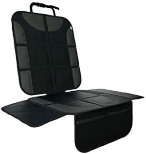 MAPALOU Protector Asiento Coche Silla Bebe de Primera Calidad, Protector Seguro para Asiento Infantil con Organizador, ISOFIX Adecuado, Antideslizante e Impermeable, Fácil de Limpiar
