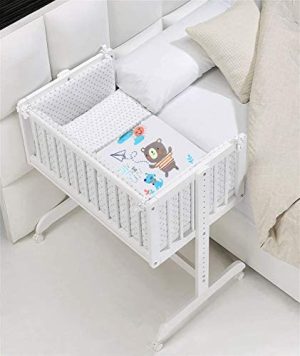 MINICUNA COLECHO COMPLETA STAR IBABY FUN IN THE SUN. Incluye: Edredon desmontable con relleno + Funda de almohada + Protector completo + Colchón minicuna + 4 ruedas con freno.