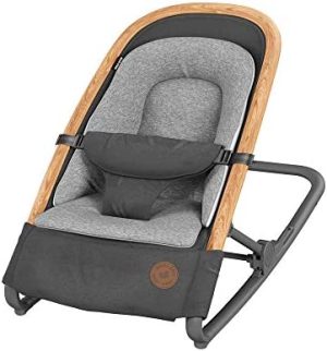 Maxi-Cosi Kori Hamaca bebé ergonómica, hamaca mecedora bebe con movimiento natural, reclinable, plegable y portátil, para bebés 0-9 kg, Essential graphite