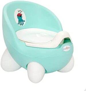 Milk&Moo Silla Orinal Infantil para Bebé | Retrete Portátil Libre de BPA para Niños | Azul Turquesa - 28 x 28 x 32 cm