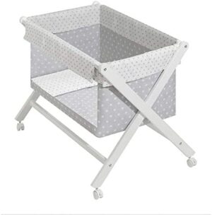 Minicuna Transparente Agua Marina Gris