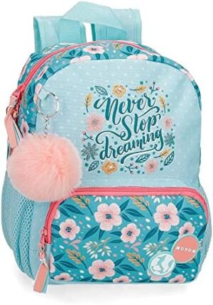 Movom Never Stop Dreaming Mochila Guardería Azul 23x28x10 cms Poliéster 6,44L
