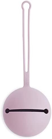 Mushie Caja de Chupete de Silicona | Estuche para Guardar Chupetes | Sin BPA | Accesorios para Bebés Seguros para Niños Pequeños y Bebés | Soft Lilac