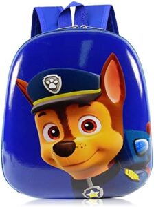 Newtic Mochila Patrulla Canina Paw Dog Patrol Mochilas Infantiles Guarderia Mochilas Patrulla Canina Chase Bolsas Escolares De Dibujos Animados para Niños De 3 A 6 Años Azul