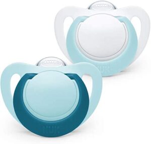 Nuk Genius - Set de 2 chupetes para niño Talla 0 Talla:6-18 meses