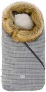 Nuvita 9236 Ovetto Pop | Saco Carrito Bebe Universal de Invierno | Para Silla de Paseo y Coche | Piel Sintética |Térmico, Impermeable, a Prueba de Viento | Mantiene a los Bebes hasta 5° | 0-6 Meses