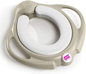 OKBABY Pinguo Soft - Orinal de aprendizaje con asiento cómodo y ergonómico - para niños pequeños - Gris