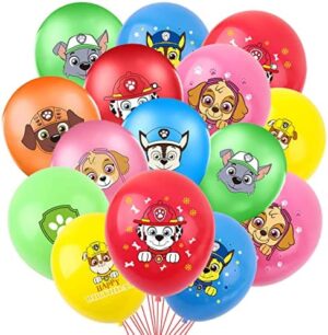 Patrulla Canina Globos 40 Piezas,Paw Dog Patrol Globo Látex,Patrulla Canina Decoración Cumpleaños Globos,Paw Dog Patrol Globo Colorido,Globos Decoraciones para Niños,Decoraciones para Fiestas