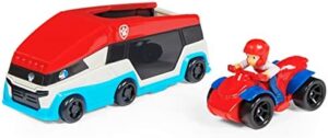Patrulla Canina Lkw Paw Patrol True Metal Team Fahrzeuge-Juego de 2 Piezas Ryder im Quad, tamaño 1:55, niñas, Color Negro (Spin Master 6062573)