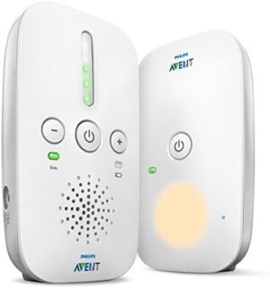 Philips AVENT Audio Monitors SCD502/00 video-monitor para bebés 300 m FHSS Blanco - Vigilabebé (300 m, 120 canales, Digital, 50 m, 300 m, FHSS)