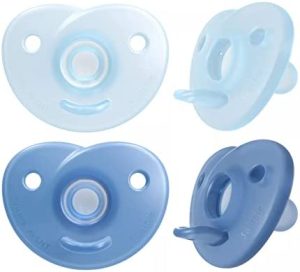 Philips Avent SCF099/21 Paquete de 2 Chupetes, 0-6 meses - Azul/Azul claro