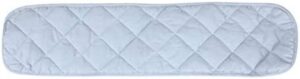 Protector acolchado para cuna de bebé, protector de dentición para cuna, protector de protección envolvente, protección contra mordeduras de cuna, algodón acolchado redondo (azul (60 cm)