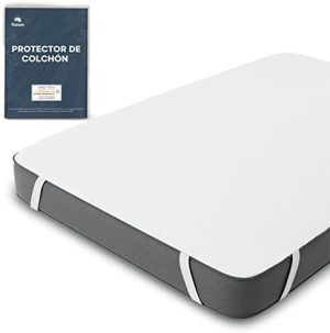 Protectores de colchón Impermeable - Protector Colchon Cuna 60 x 120 cm Impermeable Certificación Oeko Tex por Twinzen - Cubrecolchón 60x120 Cuna de Algodón Transpirable con 4 Esquinas Elásticas