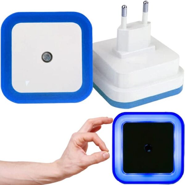 Retoo Enchufe de luz de noche para niños, luz de noche LED con sensor crepuscular para habitaciones infantiles, dormitorios, cocinas, luz de orientación, encendido y apagado automático Auto/ON/OFF