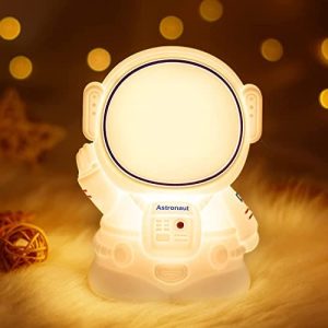 SOLIDEE Astronaut Luz Nocturna Infantil,USB Silicona Temporización Lámpara de Noche Slap Dimming,Luz cálida RGB Luz Bebé Nocturna para niños Habitación Decoración Regalo de cumpleaños