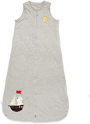 Saco de dormir para bebé, invierno, para niños, niñas, recién nacidos, 2,5 tog, color gris, barco (130 cm/3-6 años)