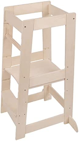 Selonis Torre De Aprendizaje para Niños KH-100X Madera Contrachapada, Natural,49,4X40,4X91,5 Cm