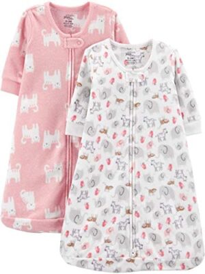 Simple Joys by Carter's Saco de Dormir de Microfibra Unisex Bebés, Pack de 2