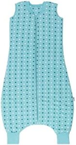 Slumbersac - Saco de dormir con diseño de estrellas para bebé, color verde azulado (para invierno, con pies, 0,5 tog, disponible en 5 tallas) azul azul petróleo Talla:24-36 meses