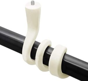 Soporte para Monitor de Bebé,Soporte Camara Bebe Soporte Vigilabebes para Cuna,Sin Daños en la Pared, Apto para Sin Perforación para todas las demás cámaras con 1/4 tornillo (Blanco)