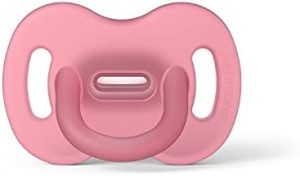 Suavinex Nuevo Chupete Para Dormir Todo Silicona, Para Bebés 0/6 meses, Chupete con Tetina Fisiológica SX Pro, Super Blandito y Flexible, Color Rosa