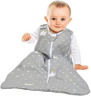 Viedouce Saco de Dormir Bebe 1 TOG,Algodón Saco Dormir Bebe Invierno,Saquito para Bebe Niños Niña Recién Nacido (3-18 Meses, Longitud: 80 cm)