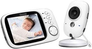 Vigilabebé inalámbrico con cámara digital (LCD de 3.2'', 2.4 GHz, visión nocturna por infrarrojos, diálogo bidireccional，sensor de temperatura)