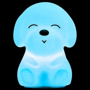 XiXiRan Luz Nocturna Infantil, LED Lámpara Nocturna de Niños con Función Control Tátil, Luz de Dormir de Cuarto de Bebé, Luz de Noche Para Niños Recargable, Luces de 7 Colores Control Táctil