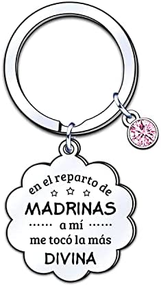 ZYMGUO Llavero para Madrina,Regalo Cumpleaños Madrina Llavero Madrina Regalo Llavero Madrina,Regalos Madrina