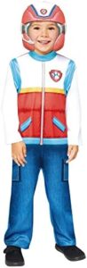 amscan 9909119 Disfraz de Ryder de la Patrulla Canina para 3-4 años, Niño, Rojo, Blanco y Azul