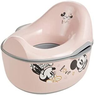 keeeper Orinal deluxe 4 en 1 Minnie, Orinal, Reductor, Taburete y Dispensador de toallitas, De 18 meses a 4 años aprox, Kasimir, Rosa