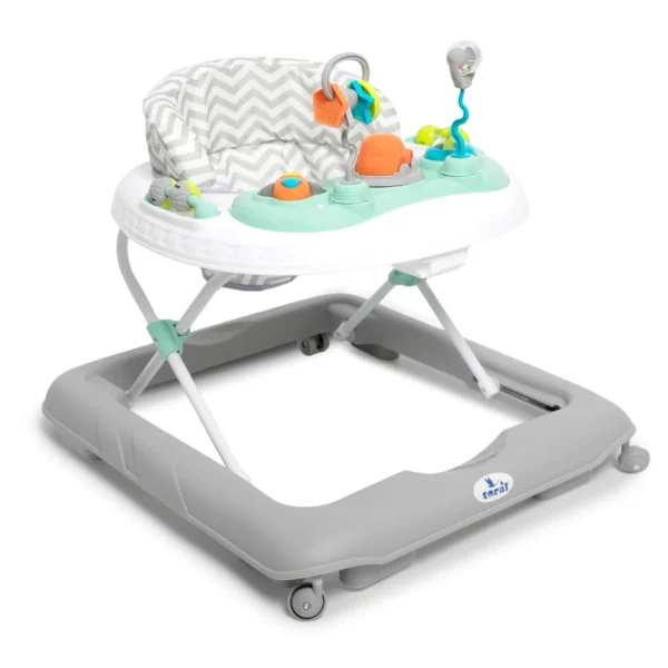 Andador Bebé Plegable con Juegos, Altura Ajustable y Anticaídas