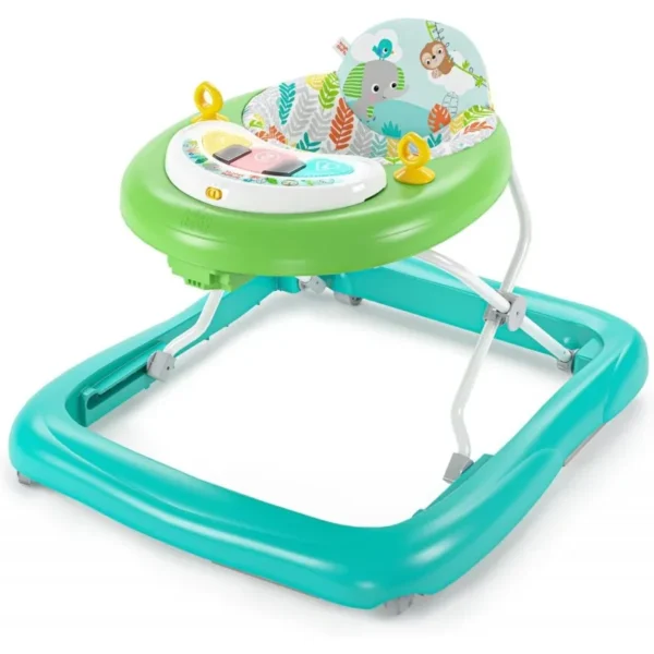 Andador Bright Starts Tiny Trek 2 en 1: primeros pasos seguros y juego interactivo
