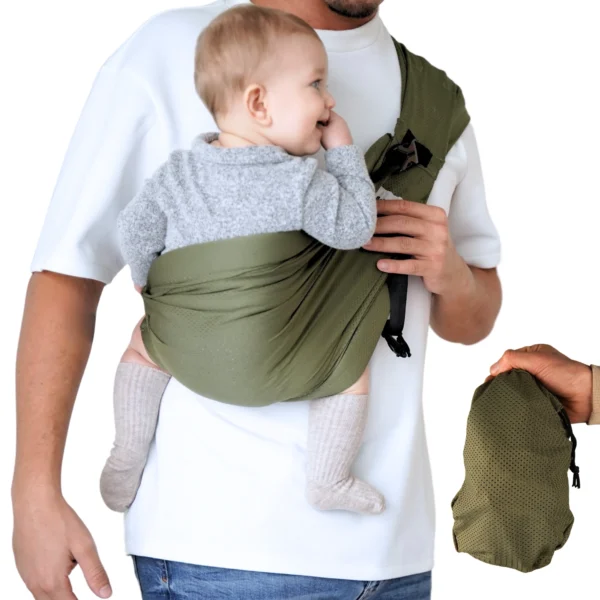 Fular Portabebé Ergonómico JUJU: Porteo Ligero, Seguro y Fácil, de 0 a 36 Meses