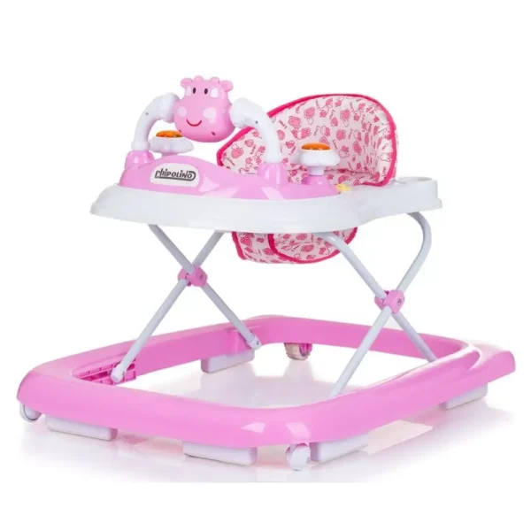 Andador musical Chipolino LITTLE COW: primeros pasos seguros con juegos y altura ajustable